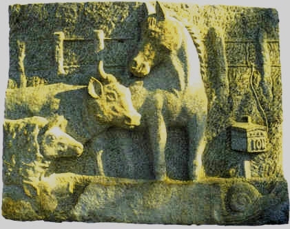 Talla en piedra, año 1999